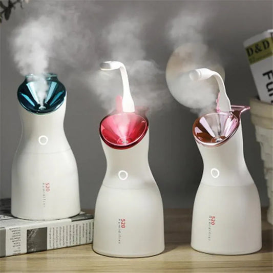 3 in 1 500Ml USB Charging Face Steamer Moisturizing Mist Steam Sprayer Humidifier Deep Cleanser Instrument Skin Care Tools 20#6